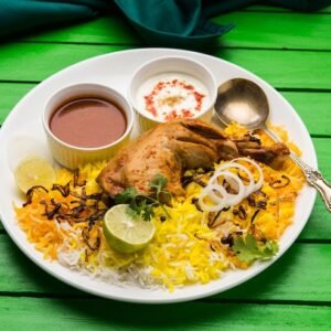 প্লেইন পোলাও, রোস্ট, বোরহানি